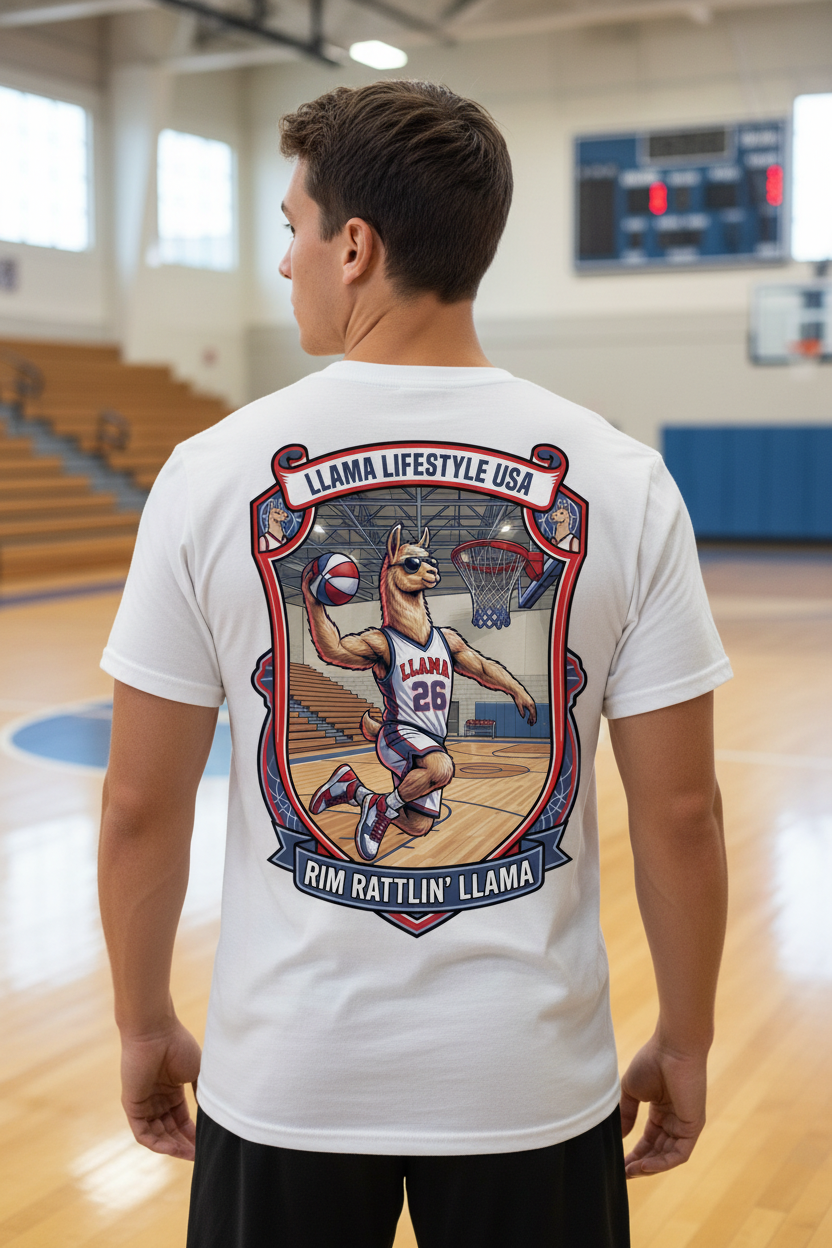 Basketball Rim Rattlin' Llama Lifestyle
